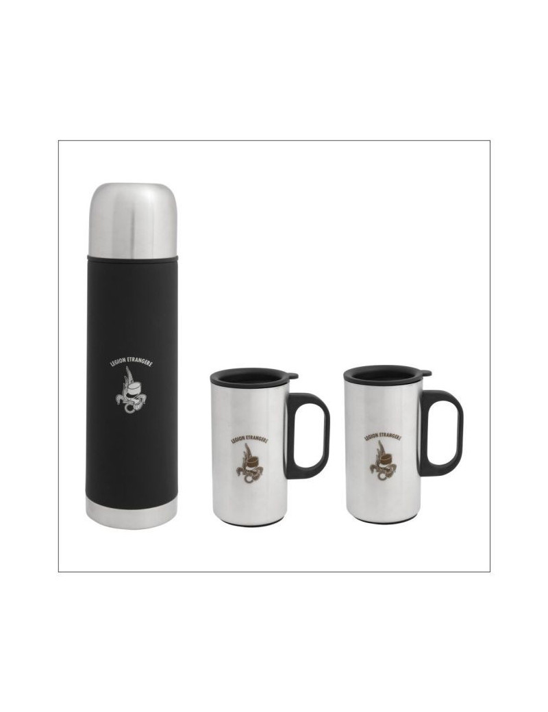 COFFRET BOUTEILLE ET TASSES LEGION