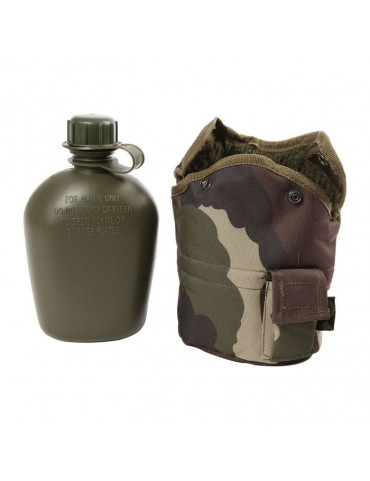 GOURDE US 1L + HOUSSE SYSTEME "MOLLE"