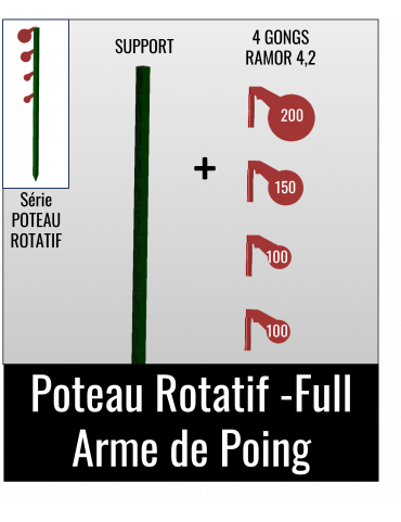 Kit Poteau Rotatif -Full - Arme de Poing