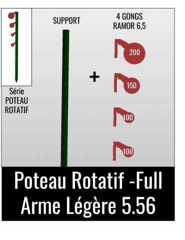 Poteau Rotatif -Full - Arme Légère 5.56