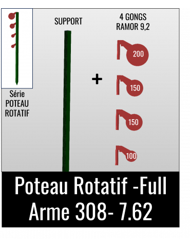 Kit Poteau Rotatif -Full - Arme 308-7.62