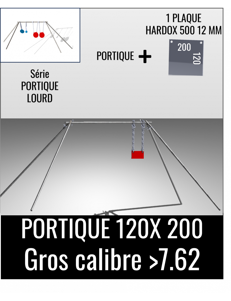 Kit Portique Lourd - Plaque 120x 200