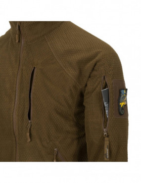 veste tactique alpha - polaire quadrillée