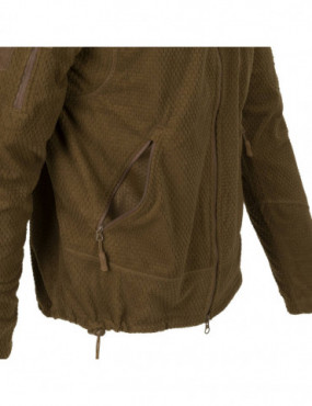 veste tactique alpha - polaire quadrillée